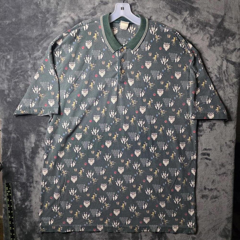 Vintage Disney Bowling Goofy Polo Men's 2XL